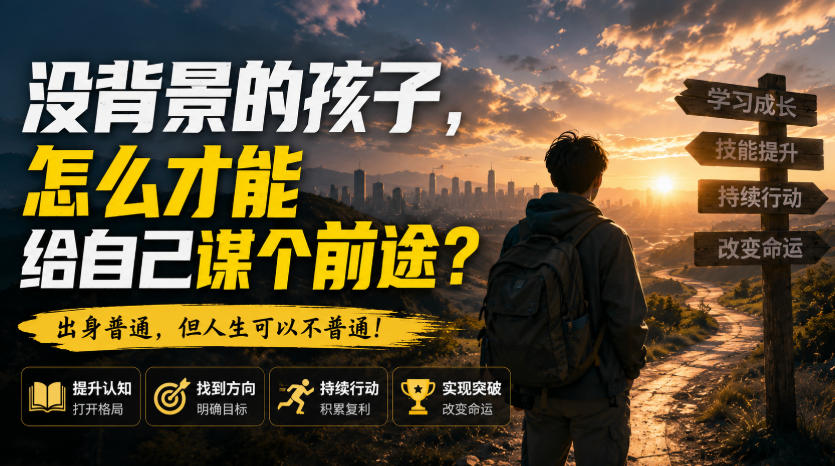 付费文章：没背景的孩子，怎么才能给自己谋个前途？-MFXUI中国站