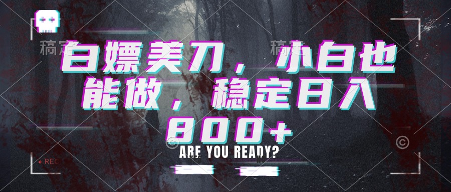 白嫖美刀，小白也能做，稳定日入800+-MFXUI中国站