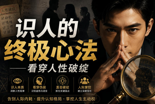 付费文章：识人的终极心法——看穿人性破绽-MFXUI中国站