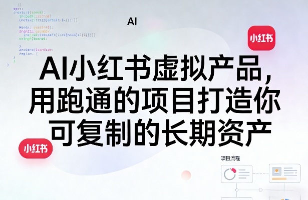 AI小红书虚拟产品，用跑通的项目打造你可复制的长期资产(更新0902)-MFXUI中国站
