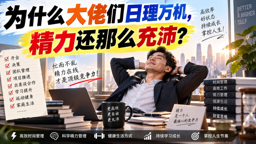 付费文章：为什么大佬们日理万机，精力还那么充沛？-MFXUI中国站
