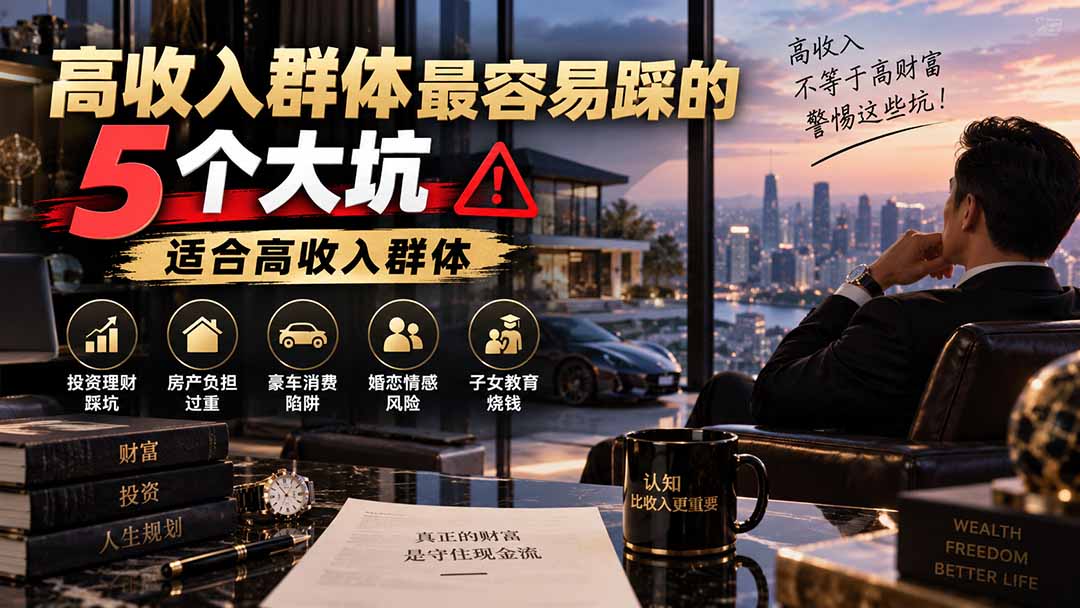 付费文章：高收入群体最容易踩的5个大坑，适合高收入群体-MFXUI中国站