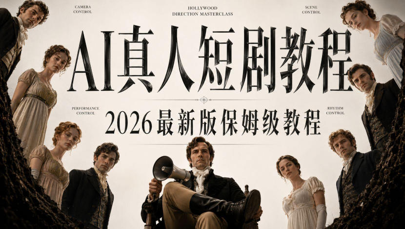 AI真人短剧制作全流程，AI视频大佬专为零基础研制的AI短剧教程，保姆级教程，新手一学就会！-MFXUI中国站