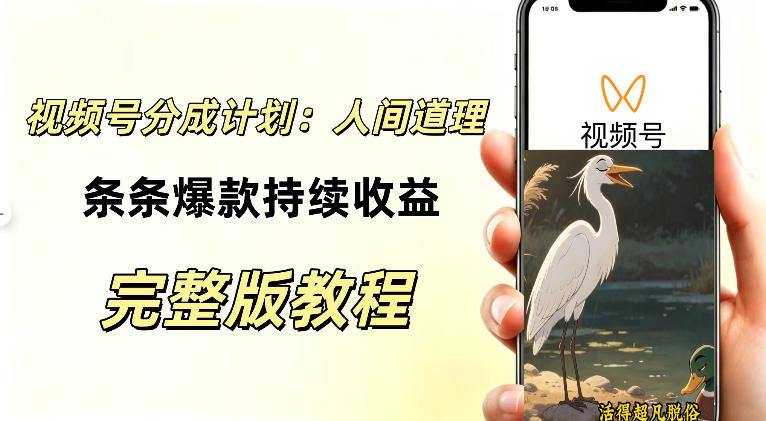 视频号新玩法之AI动漫画风励志视频,不用会画画、不用拍摄,持续化收益,详细拆解-MFXUI中国站