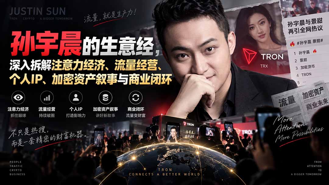 某星球精华文章——孙宇晨的生意经，深入拆解注意力经济、流量经营、个人IP、加密资产叙事与商业闭环-MFXUI中国站