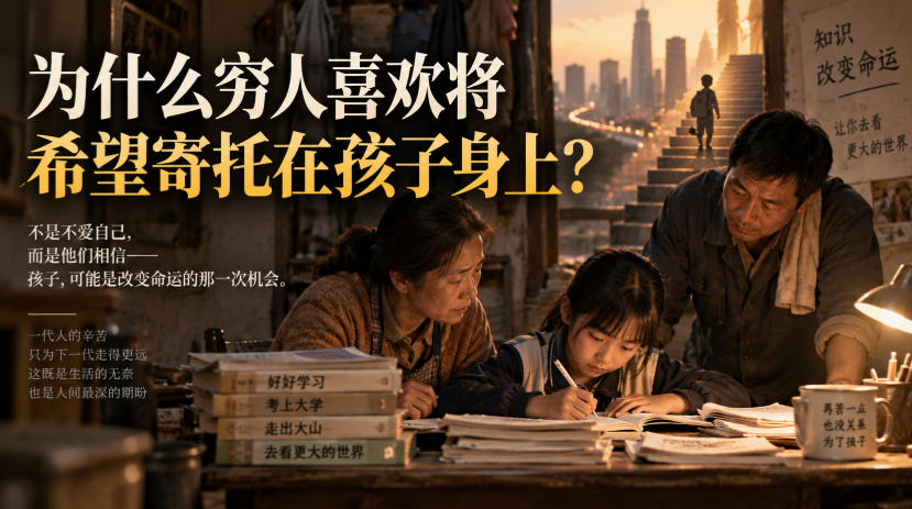 某社群精品文章：为什么穷人喜欢将希望寄托在孩子身上？-MFXUI中国站