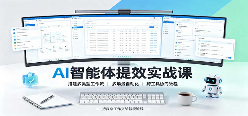 AI智能体提效实战课：搭建多类型工作流，多场景自动化，跨工具协同教程-MFXUI中国站