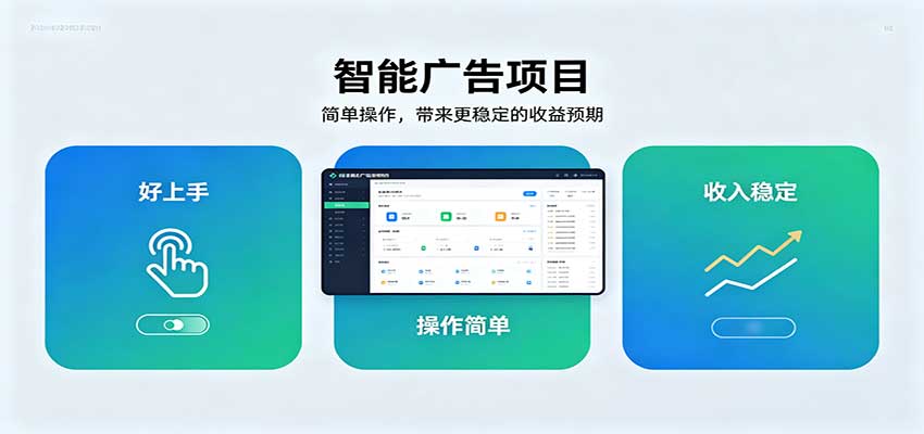 智能广告挂机项目，操作简单上手快，收益稳定可持续。稳定日入300+-MFXUI中国站