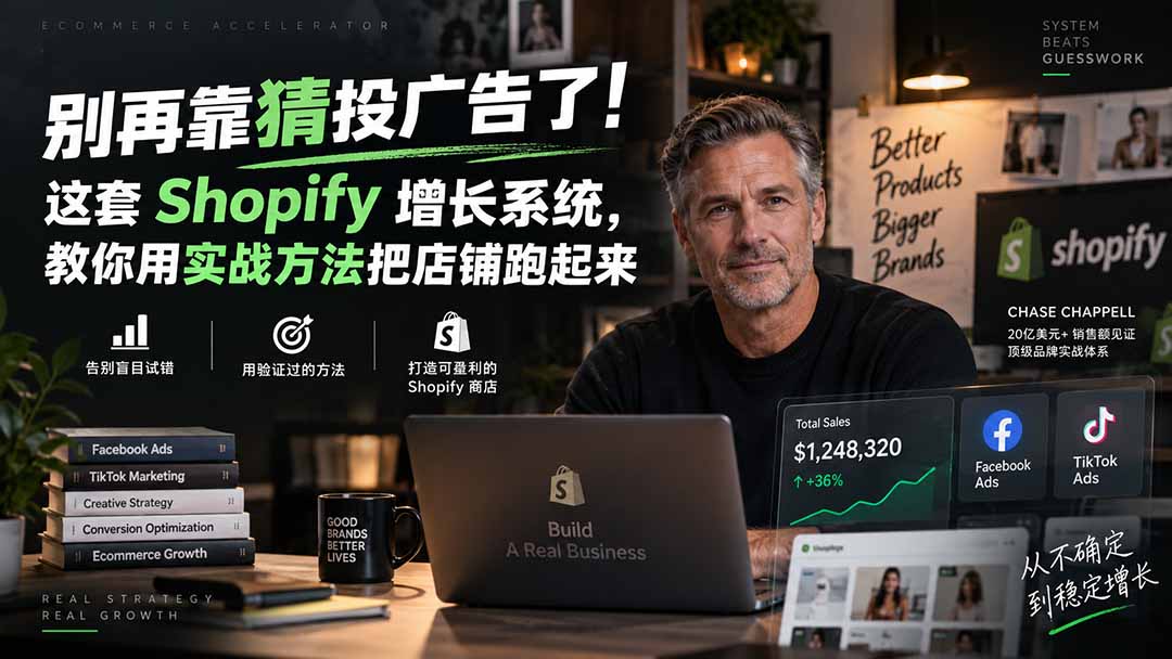 别再靠猜投广告了！这套 Shopify 增长系统，教你用实战方法把店铺跑起来【原创双语字幕】-MFXUI中国站