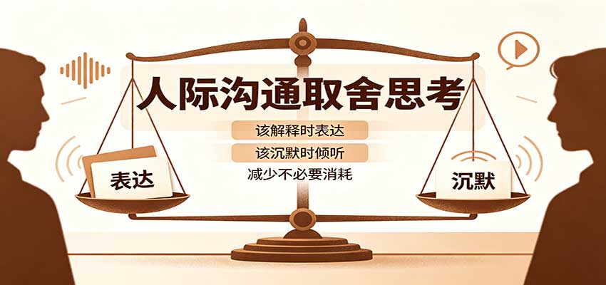 人际沟通取舍思考：分清解释与沉默边界，拿捏职场生活沟通分寸减少情绪内耗-MFXUI中国站