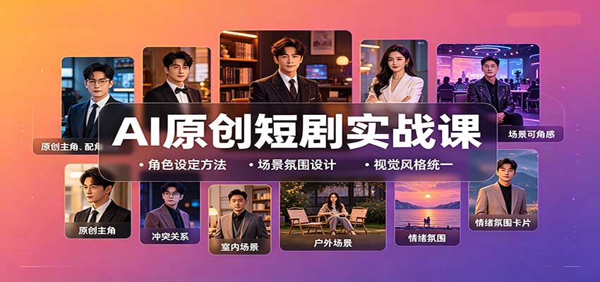 AI原创短剧实战课：从零搭建短剧创作全流程，批量产出可上线剧本-MFXUI中国站