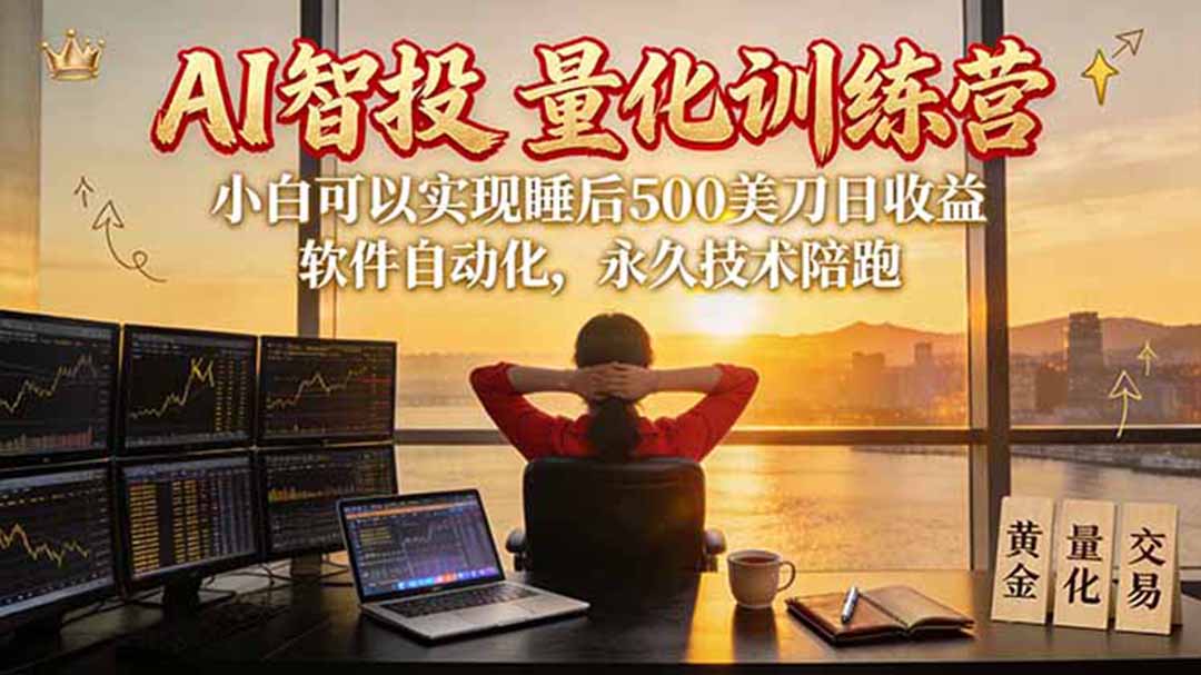 AI智投EA量化训练营【第三期】，多策略智投+防爆技术+趋势分析 ，轻松上手，矩阵放大，长期稳定。-MFXUI中国站