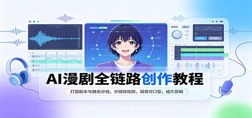 AI漫剧全链路创作教程：打磨剧本与静态分镜，分镜转视频，调音对口型，成片剪辑-MFXUI中国站