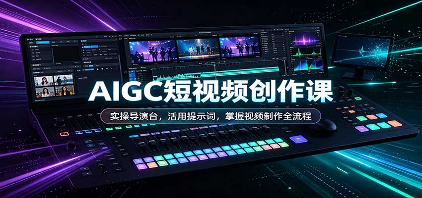 AIGC短视频创作课：实操导演台，活用提示词，掌握视频制作全流程-MFXUI中国站