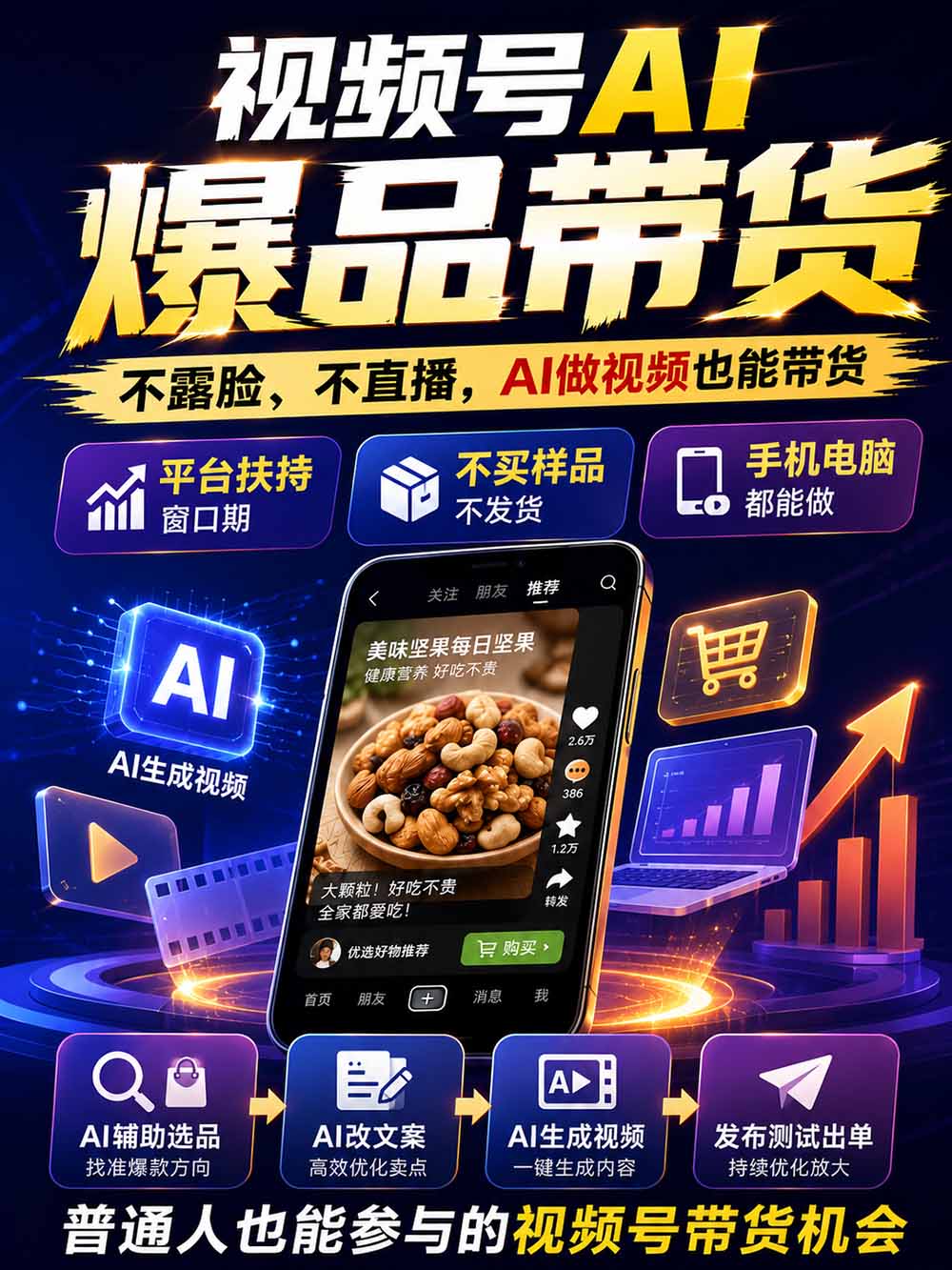 图片[2]-2026视频号AI爆品带货训练营-9月开课｜不露脸不直播，AI做视频发视频号，有人下单，你赚佣金，轻松单日佣金1000+-MFXUI中国站