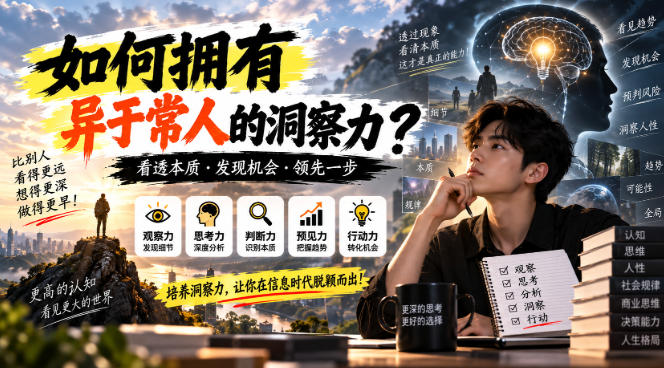 某公众号付费文章：如何拥有异于常人的洞察力？-MFXUI中国站