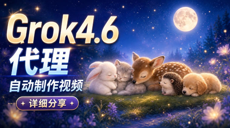 Grok 4.6代理自动制作视频!从提示词到成片全流程详细分享|AI Agent实操分享-MFXUI中国站