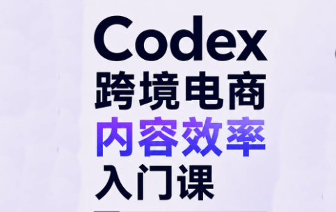 Codex跨境电商内容效率入门课-MFXUI中国站