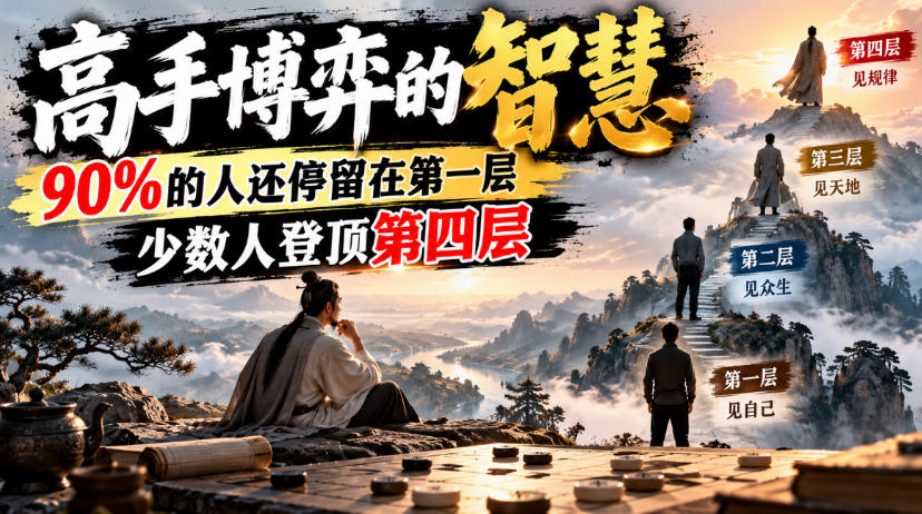 付费文章：高手博弈的智慧，90%的人还停留在第一层，少数人登顶第四层-MFXUI中国站