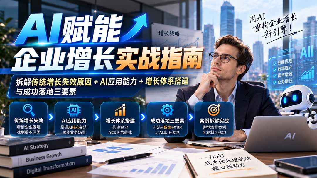 【无水印】AI赋能企业增长实战指南：拆解传统增长失效原因+AI应用能力+增长体系搭建与成功落地三要素-MFXUI中国站