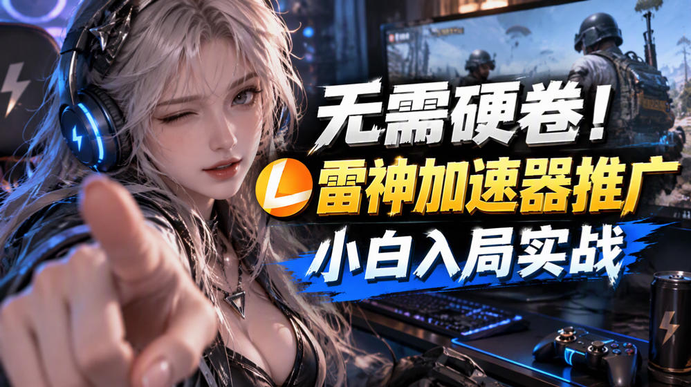 无需硬卷！雷神加速器推广，小白入局实战一天也能几十r-MFXUI中国站