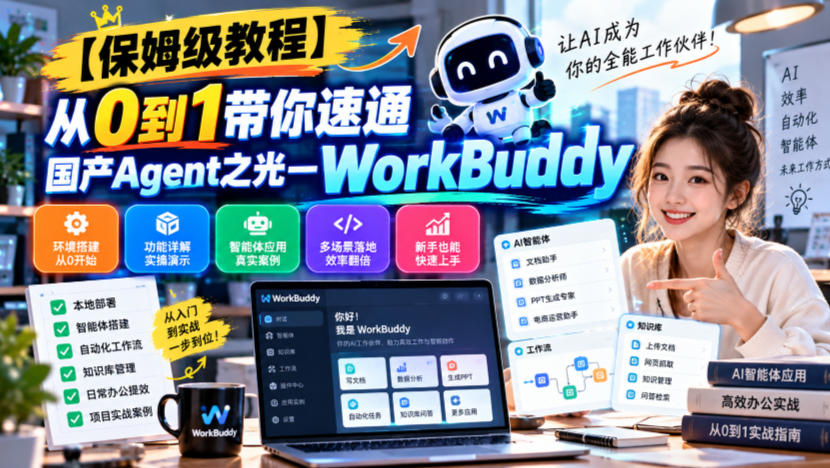 【保姆级教程】从0到1带你速通国产Agent之光—WorkBuddy【文档】-MFXUI中国站