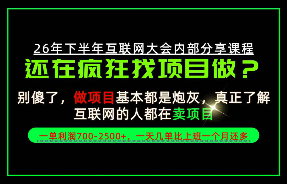 请不要再疯狂的找项目了！卖项目一单700-2.5k+不香吗？当天上手，当天变现！【揭秘】-MFXUI中国站