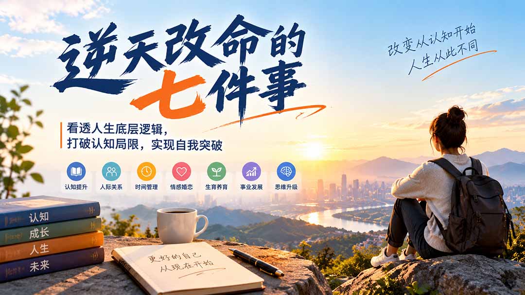 付费文章：逆天改命的七件事，看透人生底层逻辑，打破认知局限，实现自我突破-MFXUI中国站