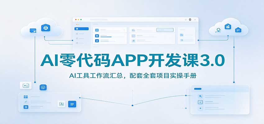 AI零代码APP开发课3.0：AI工具工作流汇总，配套全套项目实操手册-MFXUI中国站
