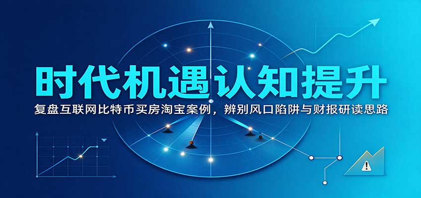 时代机遇认知提升：复盘互联网比特币买房淘宝案例，辨别风口陷阱与财报研读思路-MFXUI中国站