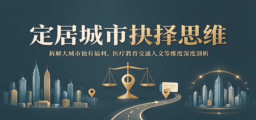 定居城市抉择思维：拆解大城市独有福利，医疗教育交通人文等维度深度剖析-MFXUI中国站