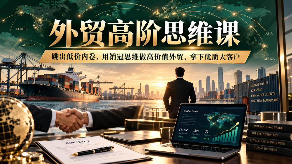 外贸高阶思维课，跳出低价内卷，用销冠思维做高价值外贸，拿下优质大客户-MFXUI中国站