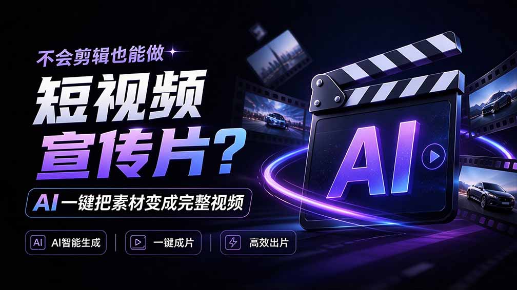 我跪下来了！不会剪辑也能做短视频宣传片？ AI 一键把素材变成完整视频，真是神奇，OpenFilm 超省事-MFXUI中国站