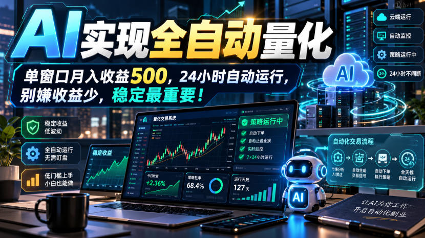 AI全自动量化项目，长期稳定可落地，0门槛躺赚稳定项目！-MFXUI中国站