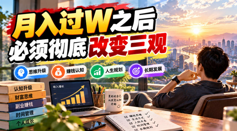 某公众号付费文章：月入过W之后，必须彻底改变三观-MFXUI中国站